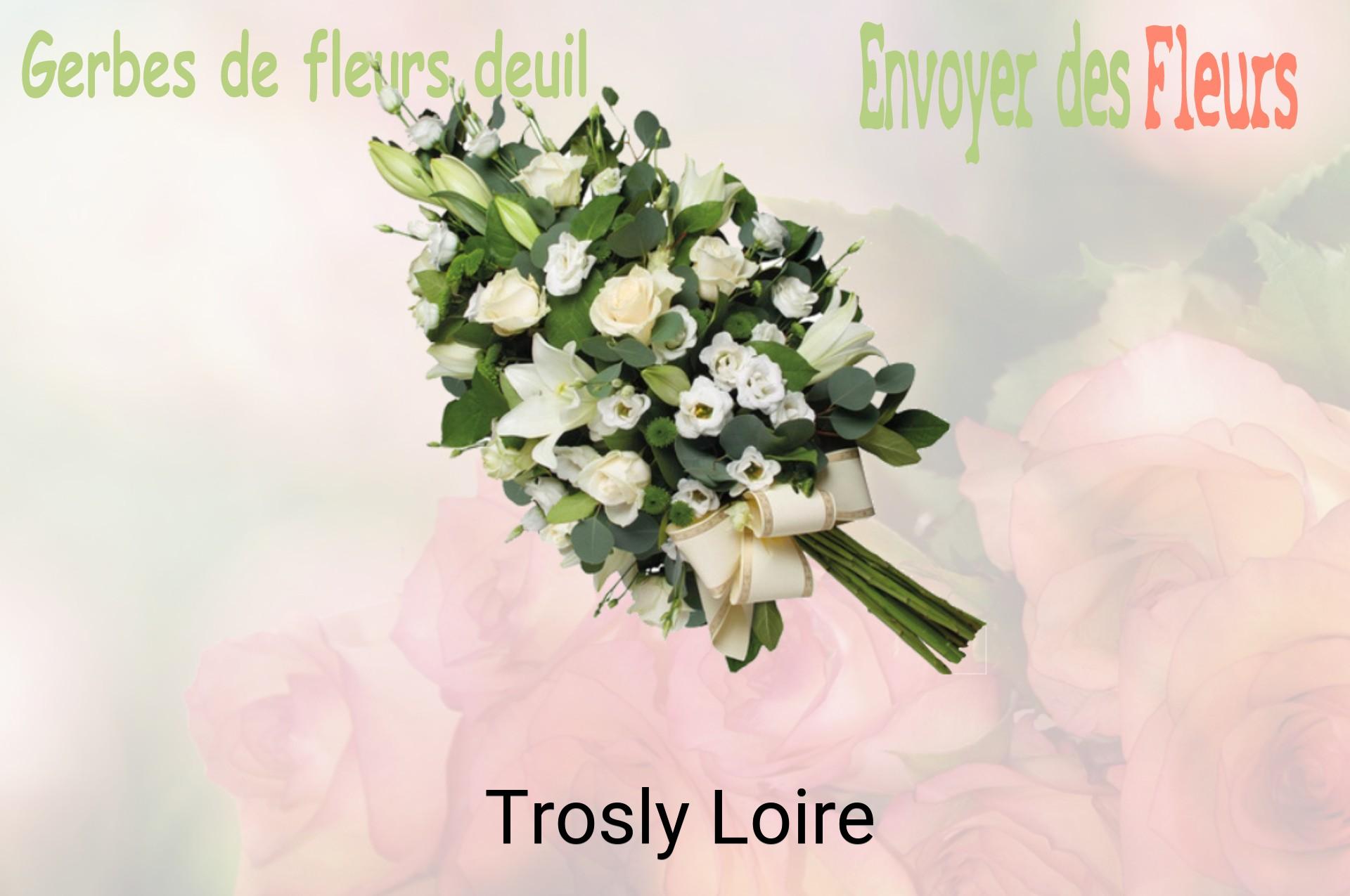 Gerbe de fleurs de deuil livrée à Trosly-Loire